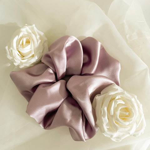 Chouchou en soie - Lilac L